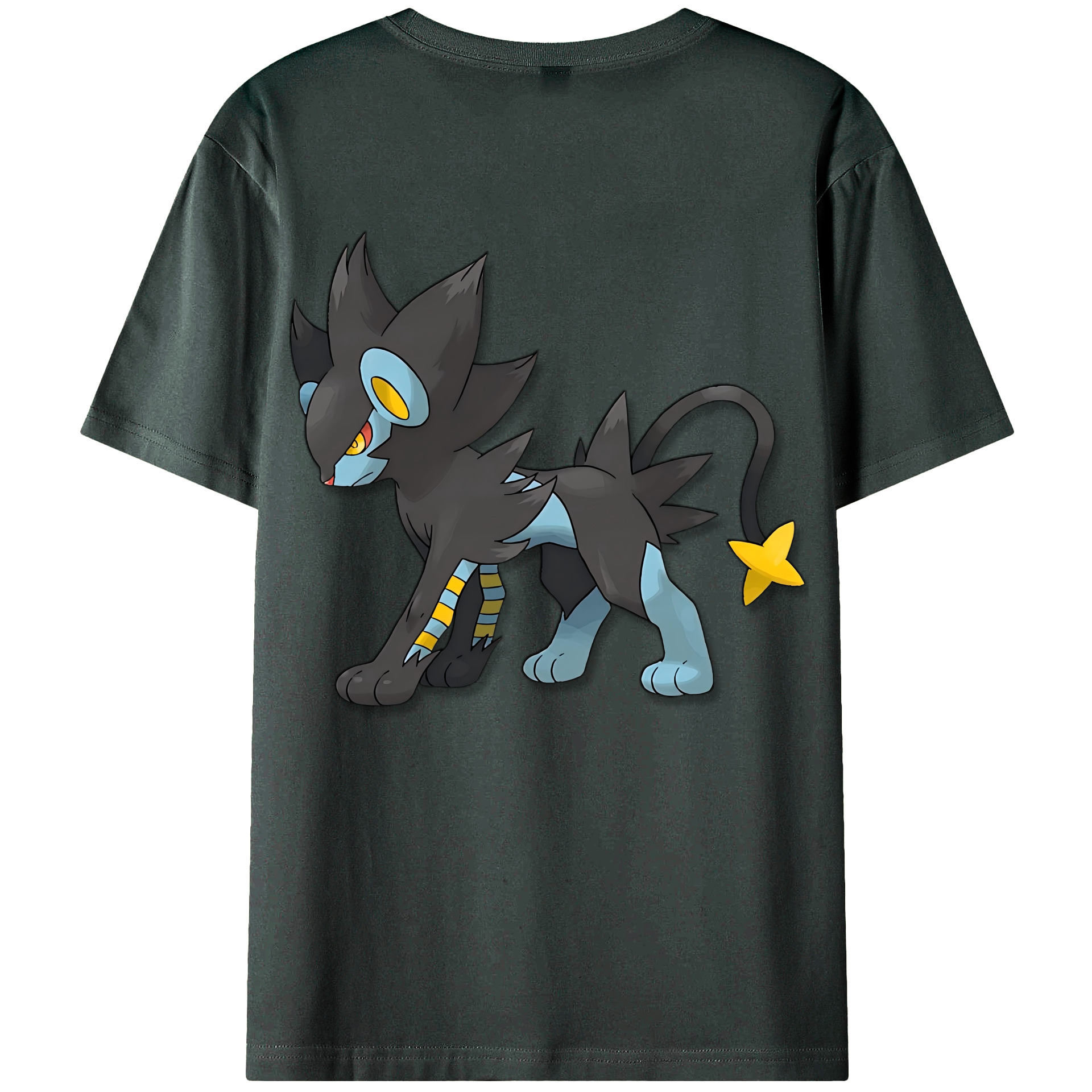 （画像用） Digimon デジタルモンスター/デジモン 綿100％ メンズ半袖Tシャツ（バックプリント） 通気性